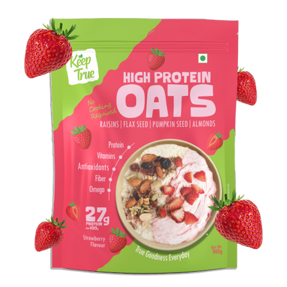 strawberry oats healthy breakfast